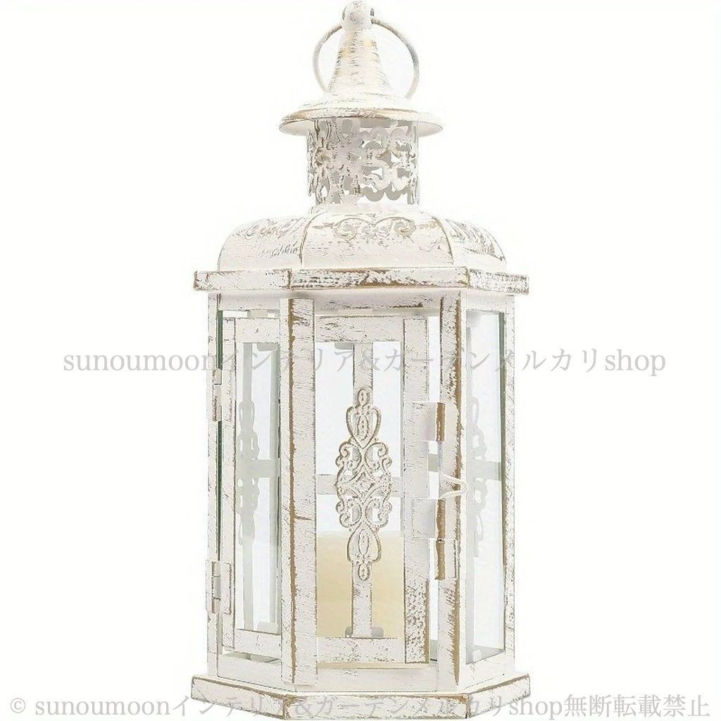 おしゃれ 壁掛け 庭の装飾 庭 屋外利用 ホワイト ガーデン雑貨 シャビーシック インテリア 雑貨 お洒落 キャンドルランタン ガーデンインテリア シャビー加工 4-7 ヴィンテージ調 ガーデン ガーデニング NEXPOTALLINN_EU