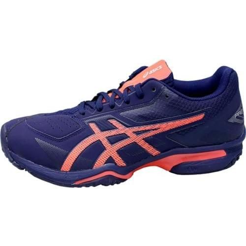 アシックス(ASICS) テニスシューズ PRESTIGELYTE 4 OC 1043A013-401 ピーコート/Fコーラル 24.5cm