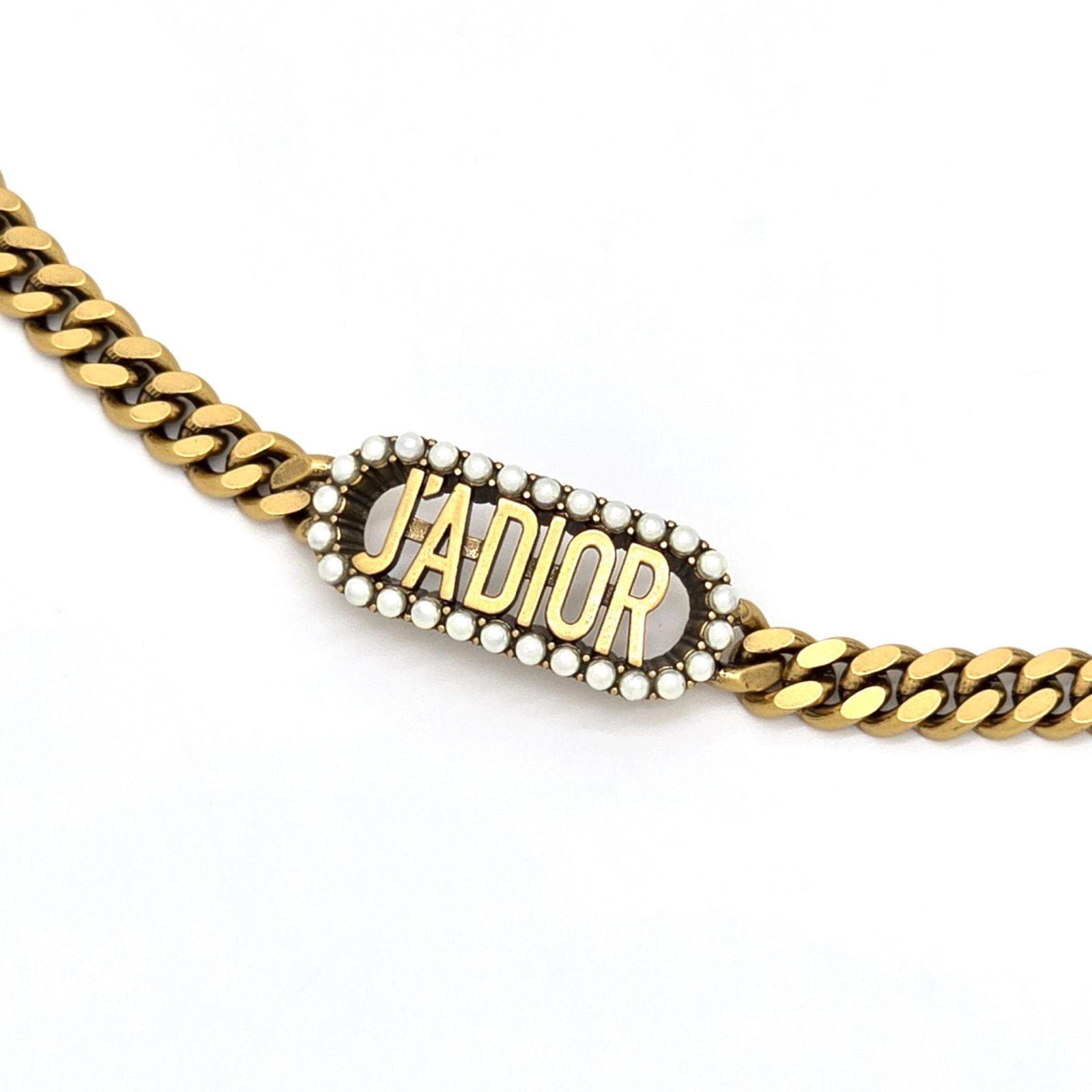 J'ADIOR チョーカー メタル・レジンパール・クリスタル ディオール