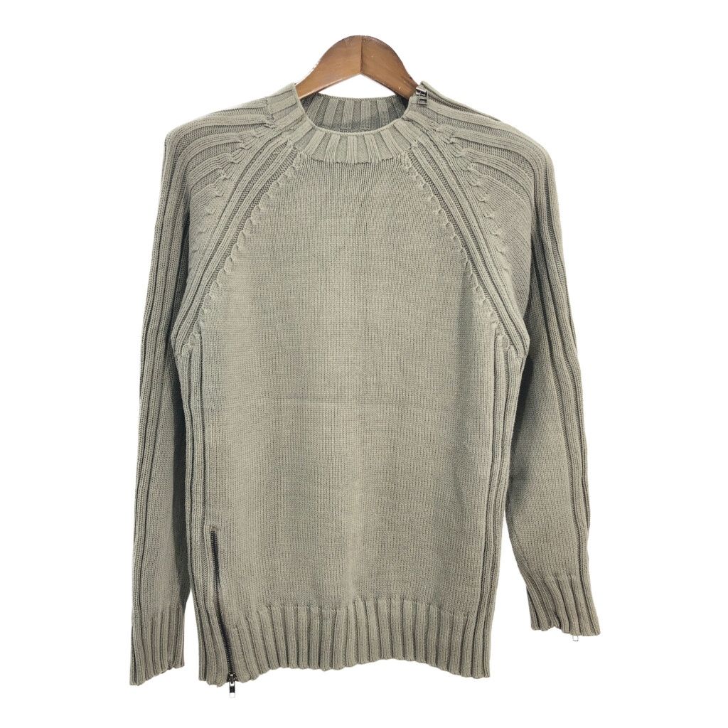 celio sportswear リブニット セーター カーキ (メンズ M) 中古