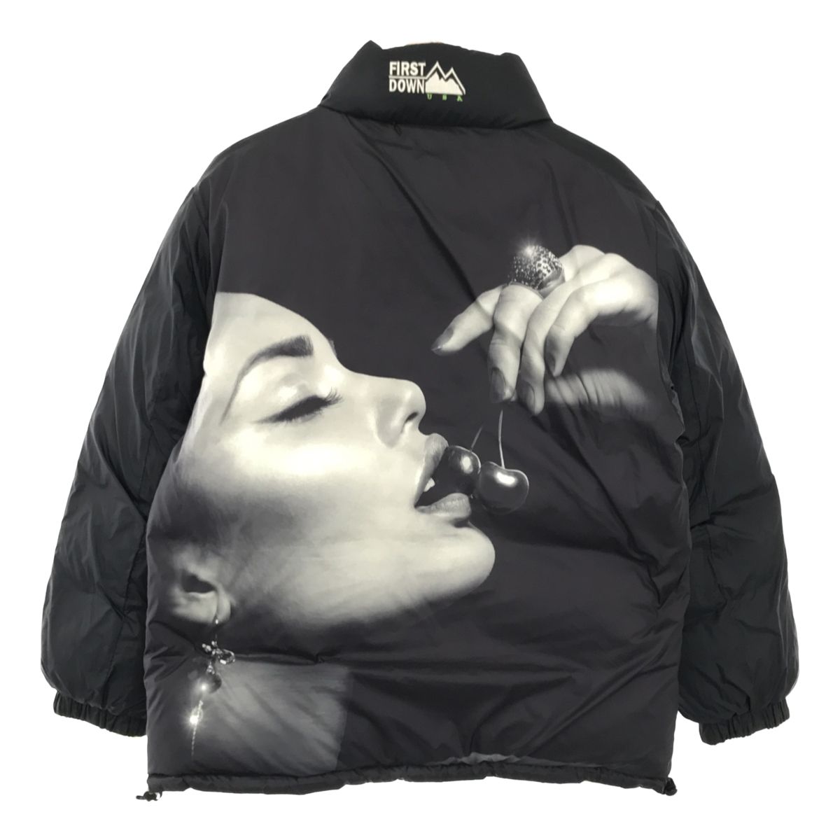 HUF FIRST DOWN コラボ ダブルネーム 20AW リバーシブル ダウン 