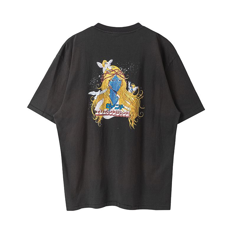 新品 SAINT MICHAEL BLUE FACE Tシャツ 男女兼用