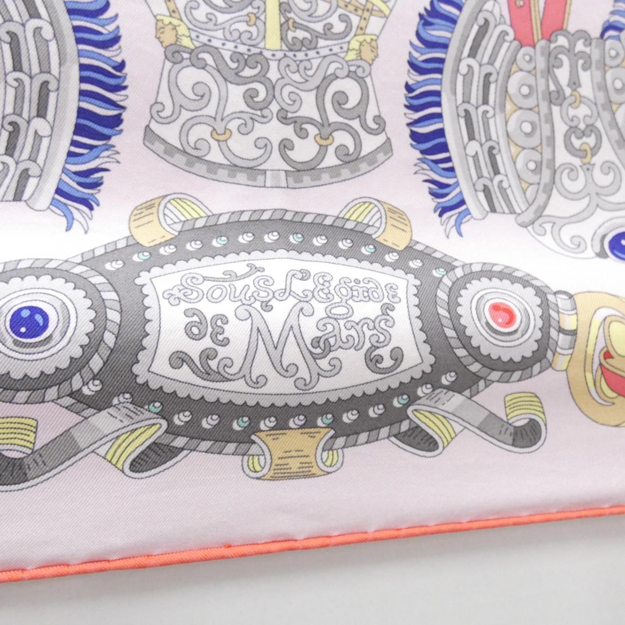 エルメス SOUS L EGIDE DE MARS カレ ウォッシュ 072776S スカーフ