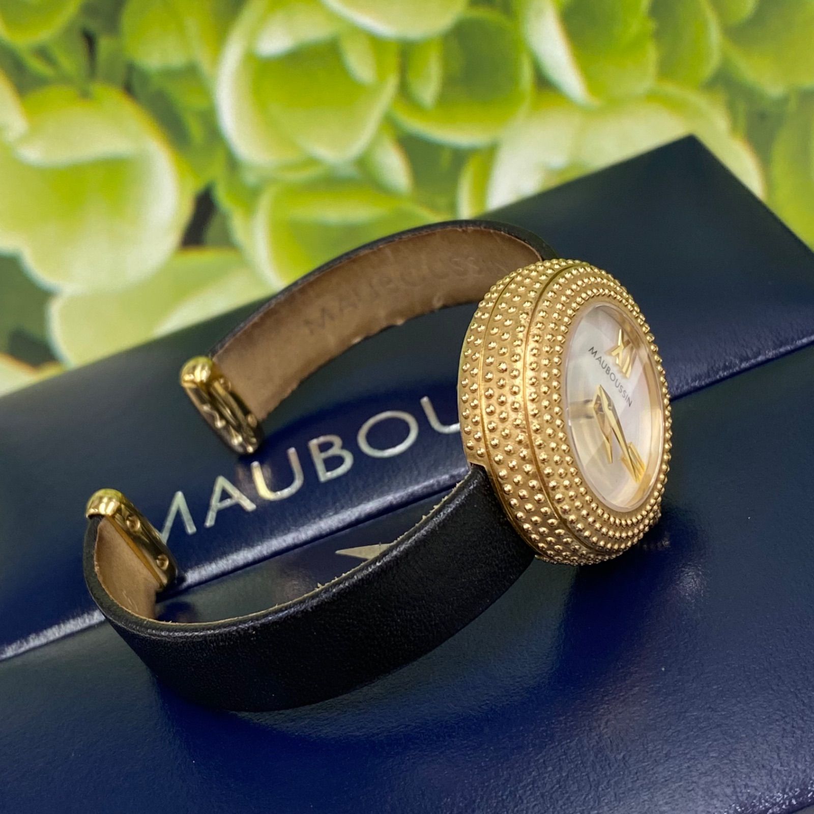 MAUBOUSSIN モーブッサン 時計 9233100 クォーツ 美品 正規品