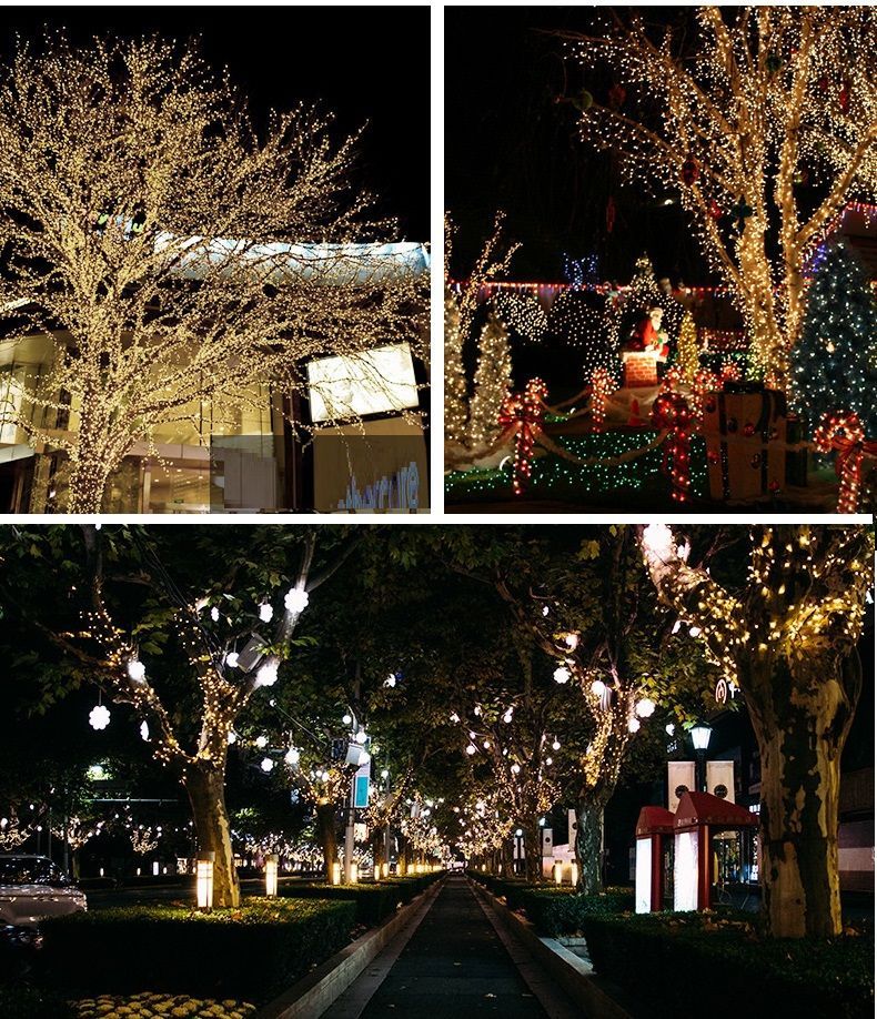 8種の点灯パターン搭載 ソーラー イルミネーションライトLED