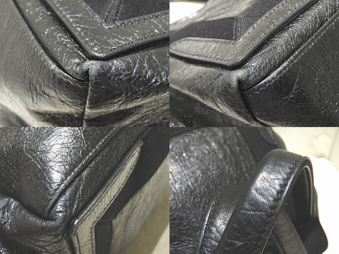 BALENCIAGA バレンシアガ ネイビーカバス S トートバッグ ☆ ブラック  