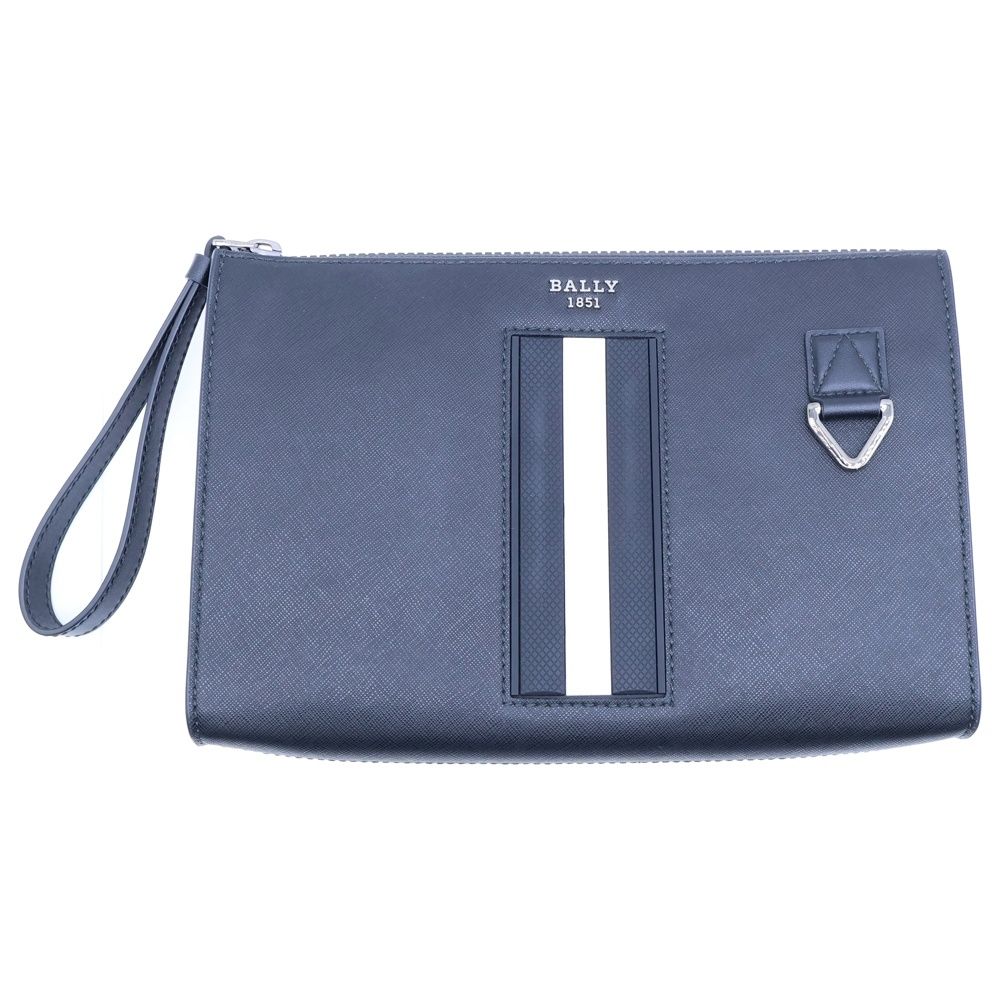 BALLY バリー BOVINE COATED クラッチバッグ ブラック 6238756