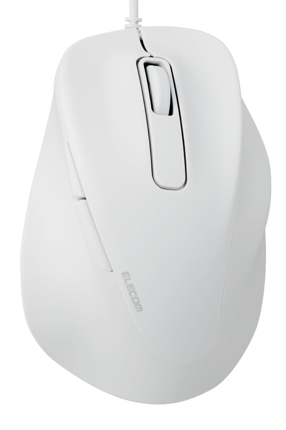 【本物保証，セール】 【新品・2営業日で発送】ELECOM エレコム マウス／右手専用／Sサイズ／有線／5ボタン／ホワイト(M-XGS30UBSKWH) マウス本体