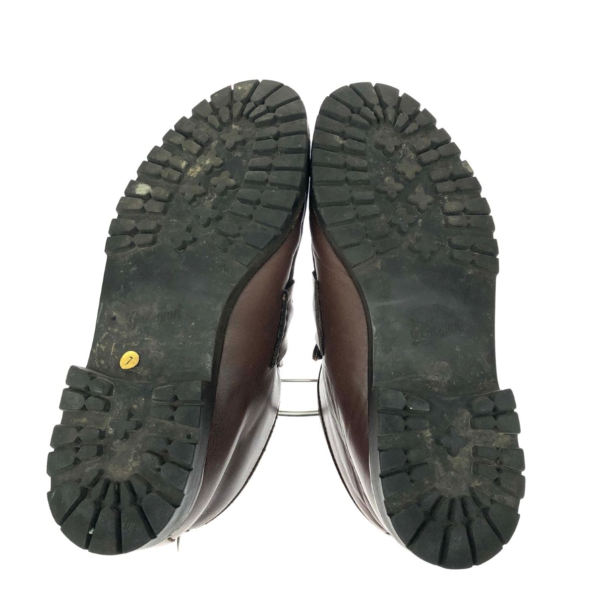  GUCCI グッチ レザーシューズ 表記サイズ 7 ホースビット ブラウン レディース その他 靴