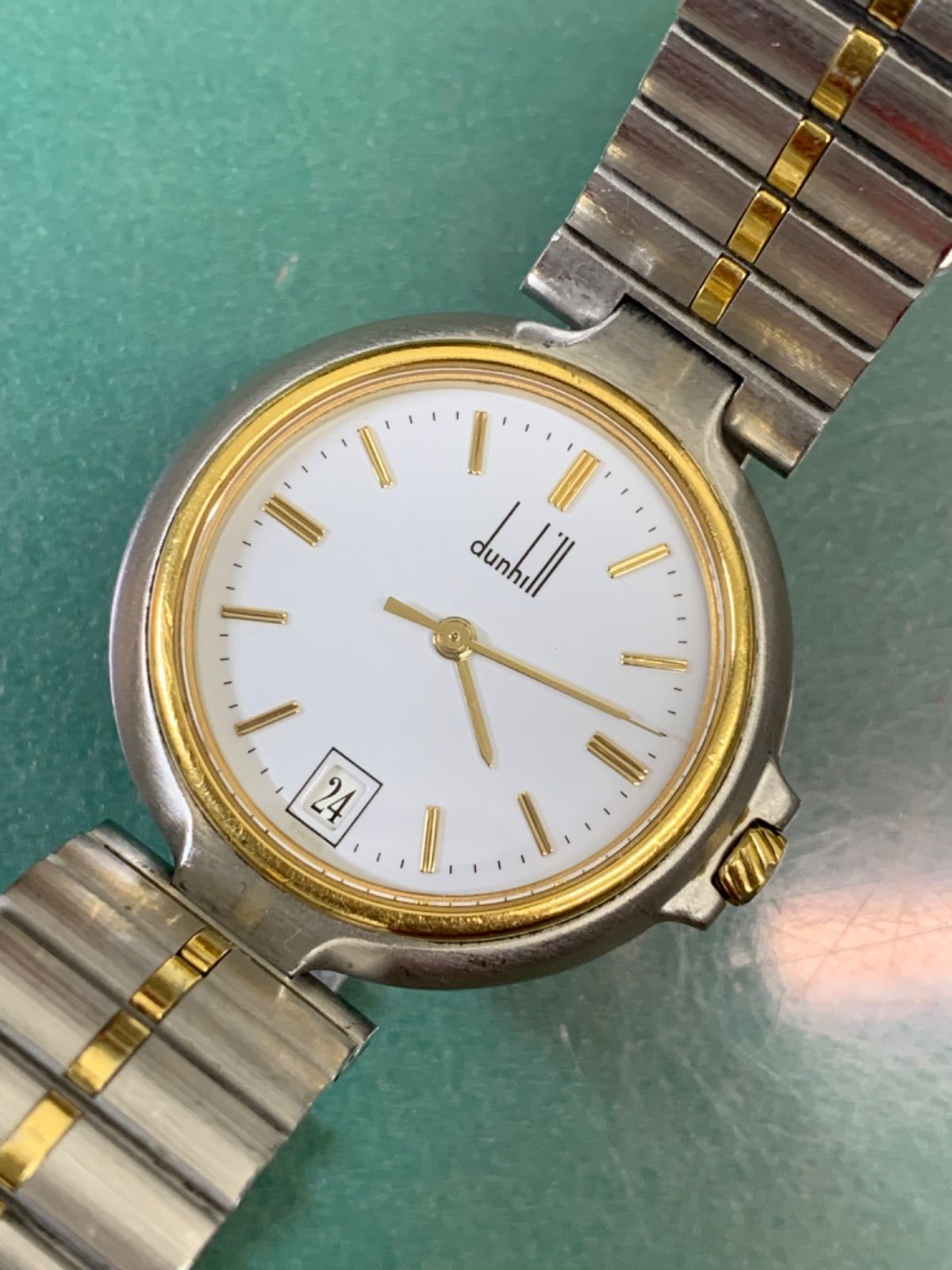 中古 Dunhill ダンヒル シティスケープ メンズ用クォーツ腕時計 