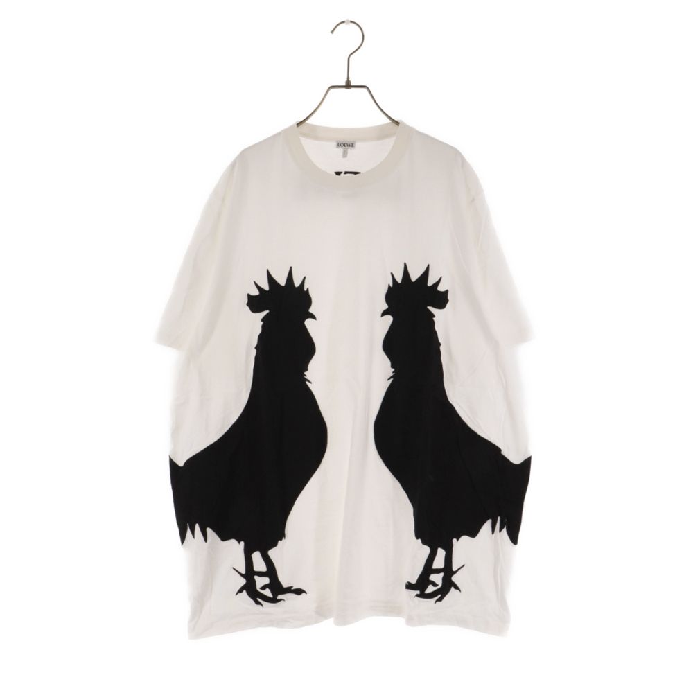 LOEWE (ロエベ) チキンプリント 半袖Tシャツ カットソー ブラック 