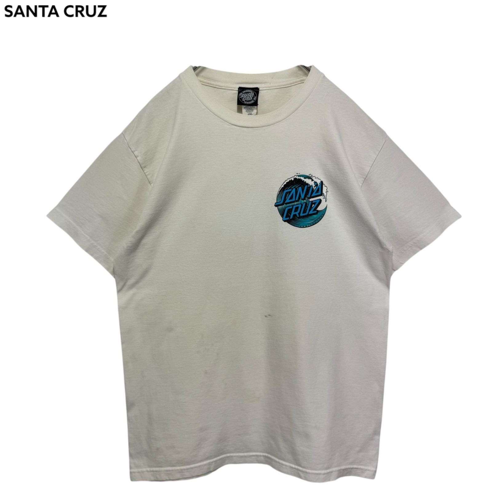 SANTA CRUZ Logo Print T-shirt Tee サンタクルーズ Tシャツ スケート スケボー ビッグロゴ 古着