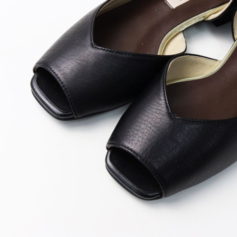 DIANA ブラック ヒールサンダル サイズ22cm 【公式通販】