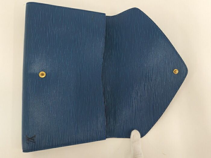 LOUIS VUITTON アールデコ セカンドバッグ クラッチバッグ エピ ブルー