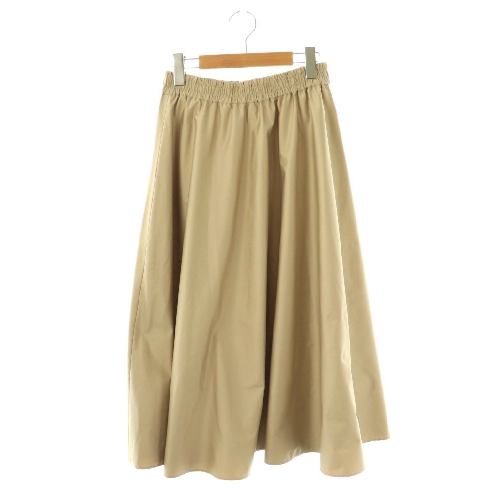 バックウエストゴムギャザー切替フレアスカート エムプルミエ ブレンヘイム