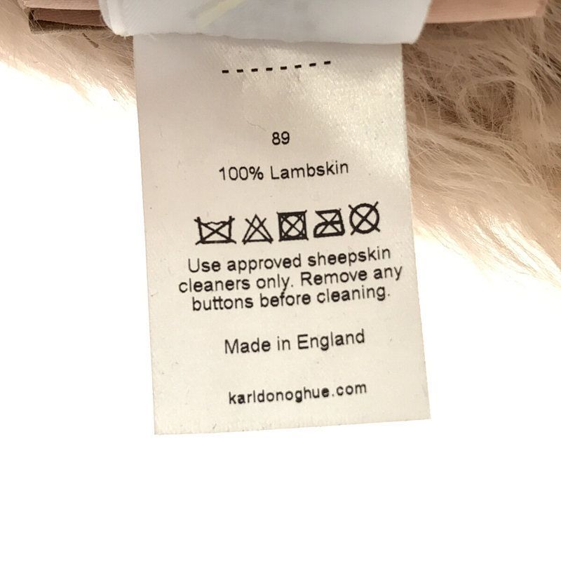 【新品】  KARL DONOGHUE / カールドノヒュー | EXCLUSIVE TOSCANA LAMBSKIN LOOP SCARF トスカーナ ラムスキン ファー ループ スカーフ 保存袋付き | O/S | CAMEL POW 新品】 KARL DONOGHUE / カールドノヒュー | EXCLUSIVE TOSCANA