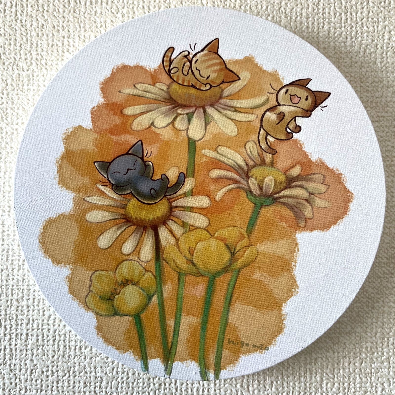 キャンバスアート マーガレット ひごみお