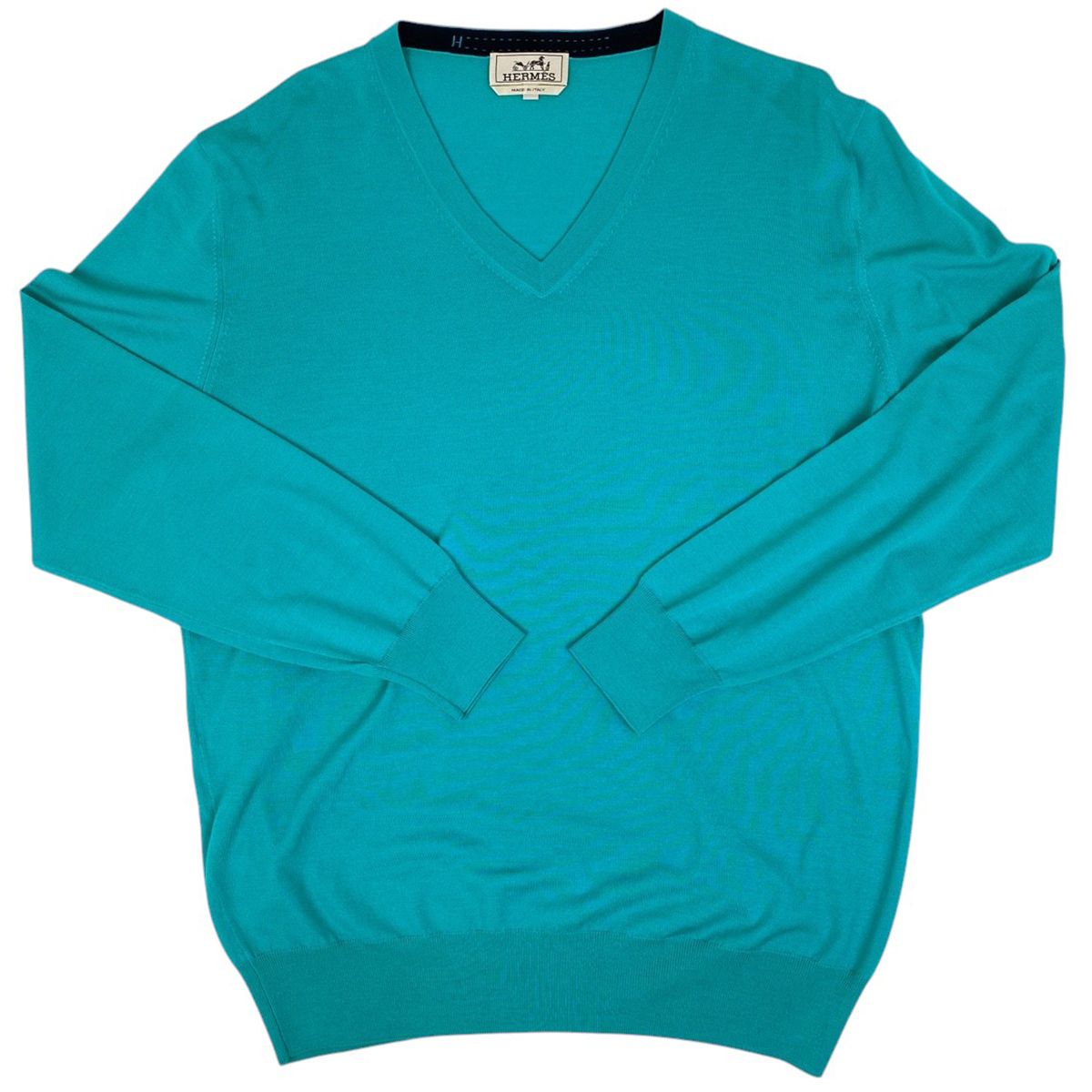 エルメス HERMES Vネック セーター ニット 薄手 トップス セーター 毛
