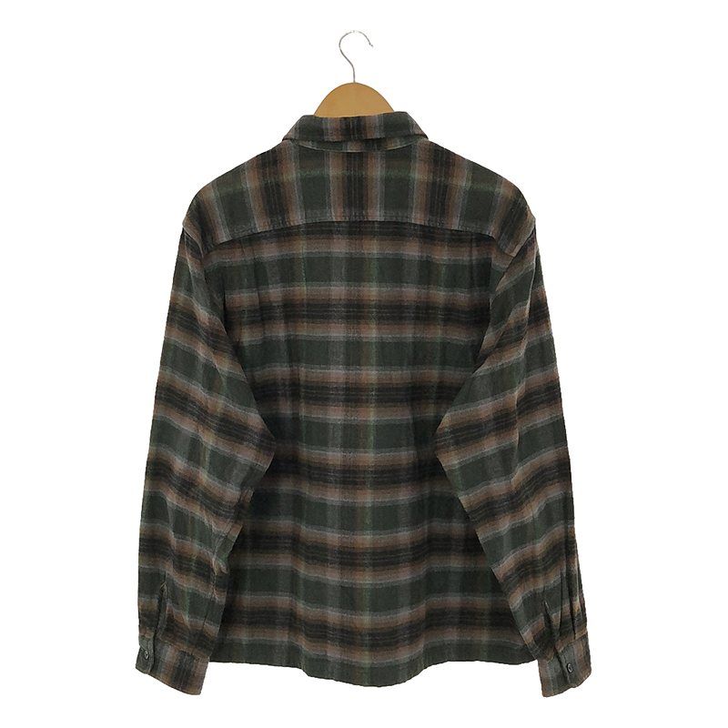 Supreme / シュプリーム | 2024SS | Shadow Plaid Flannel ZIP UP SHIRT / シャドウ プラッド フラネル ジップ アップ シャツ ジャケット | L | Green | メンズ