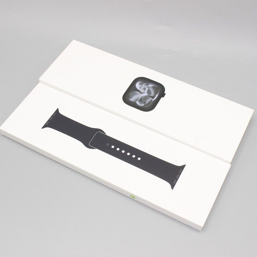 Apple Watch Series11 46mm GPS MEUX4J A ジェットブラックアルミニウム ブラックスポーツバンド M L アップルウォッチ 本体