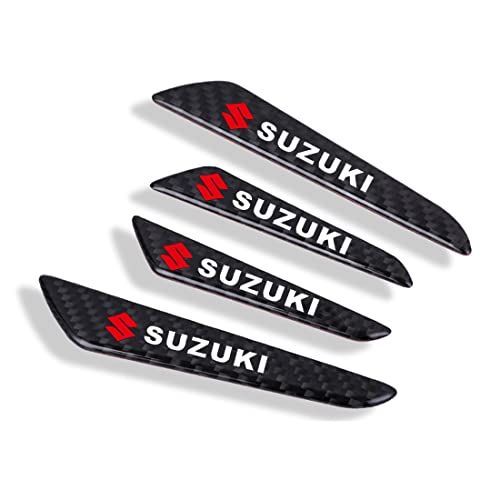 Su-zu-ki ドアガード スズキに適用 カーボン 衝突防止 ドアプロテクター (Su-zu-ki)