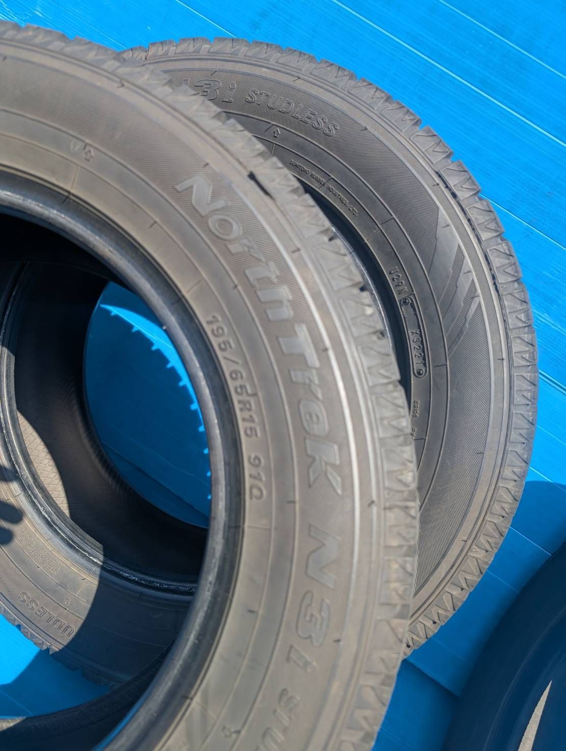 4005) 195/65R15 91Q north trek N3i 2021年製 4本セット 中古品【法人 