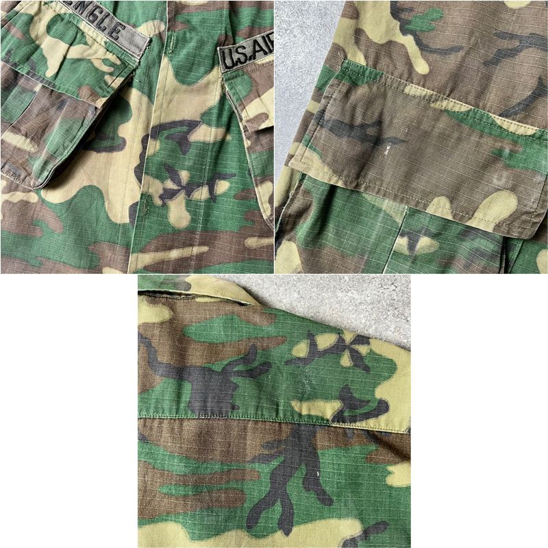 70s US ARMY 米軍実物 4th ERDL グリーンリーフ カモ ジャングル 
