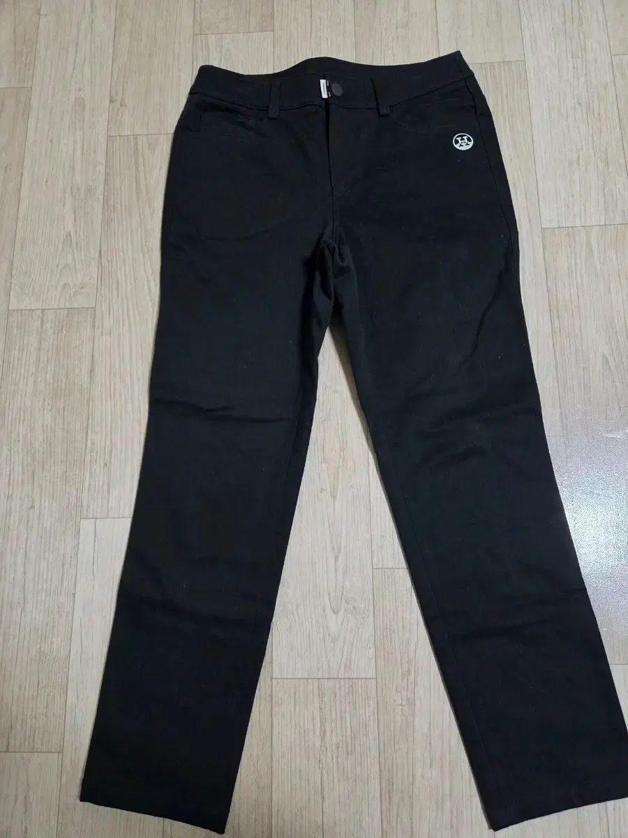 レディース ゴルフウェア ブラック 弱起毛 ズボン S