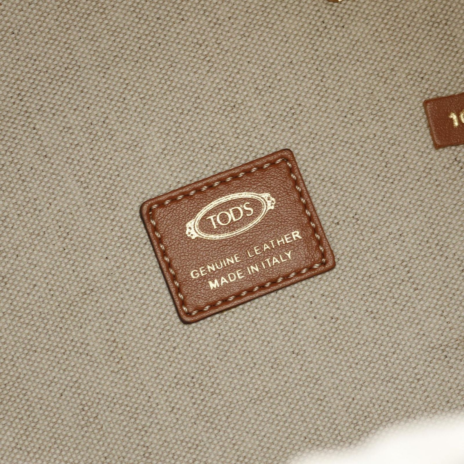 ◆TOD´S◆ケイト レザー＆キャンバス バケット バッグ スモール ◇TOD´S◇ケイト レザー＆キャンバス バケット バッグ スモール