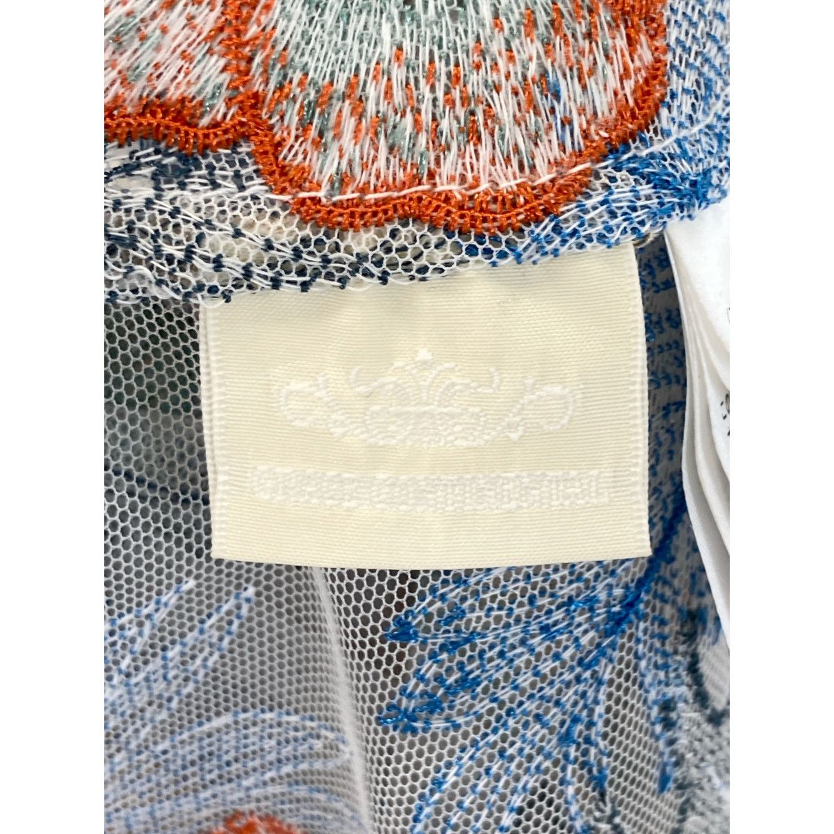 GRACE CONTINENTAL グレースコンチネンタル 美品 ボタニカルバード刺繍 