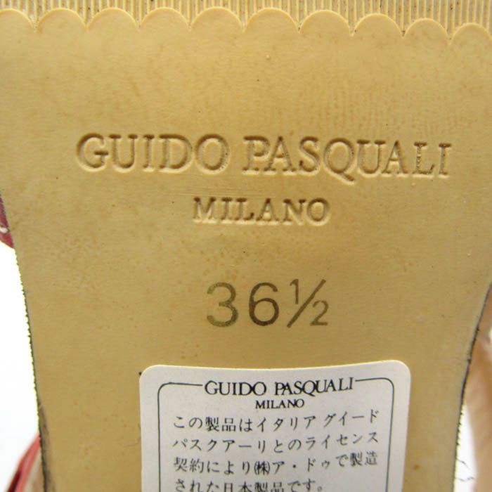 グイドパスカーリ サンダル 未使用 ブランド 靴 日本製 赤 レディース 36.5サイズ レッド GUIDO PASQUALI - メルカリ