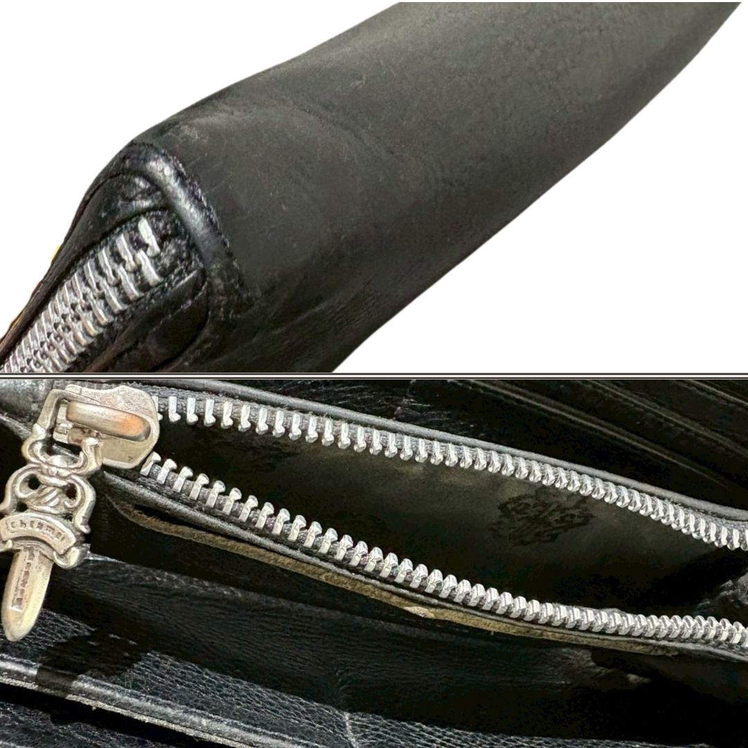 クロムハーツ　REC F ZIP プレーン　ウォレット　長財布　難あり クロムハーツ 財布（Chrome Hearts）REC F ZIP＃2 プレーン