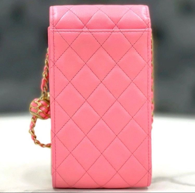 シャネル マトラッセ ショルダーバッグ ミニ ピンク 32番台