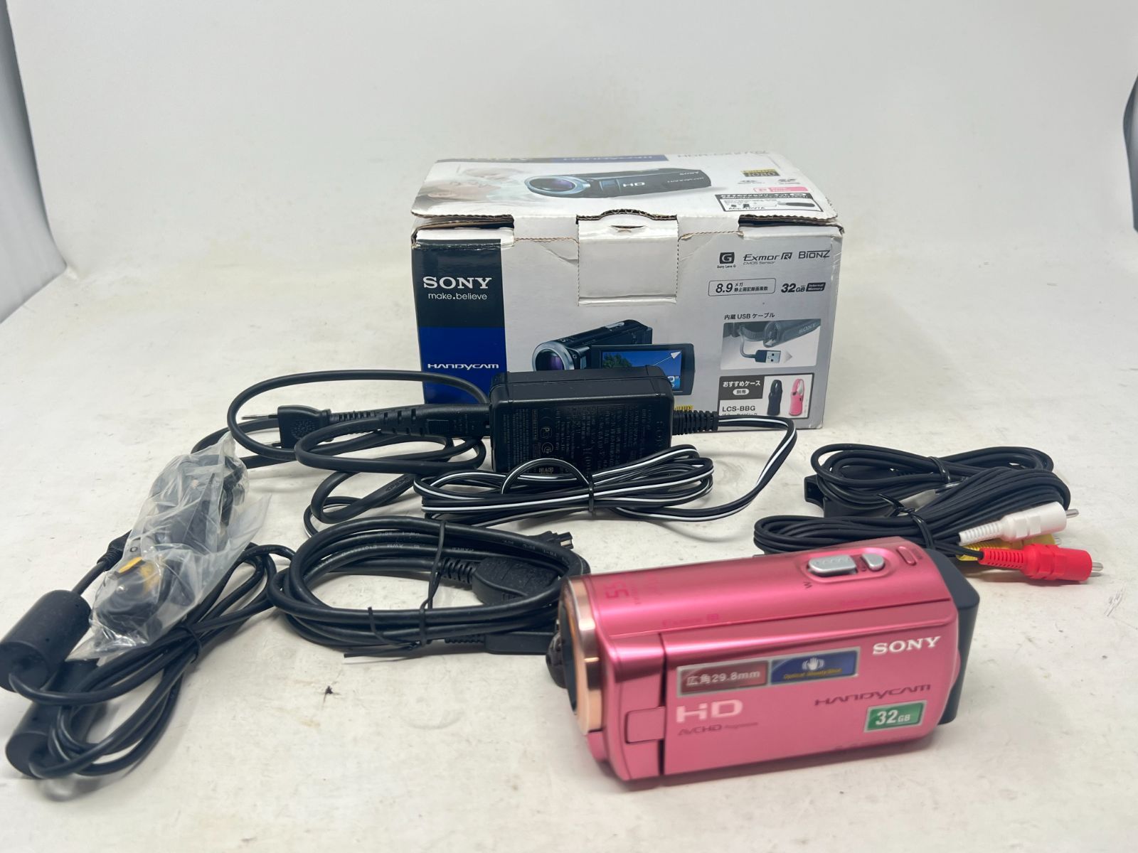 SONY HDR-CX270V ピンク ハンディカム フルHD デジタルビデオカメラ 付属品完備