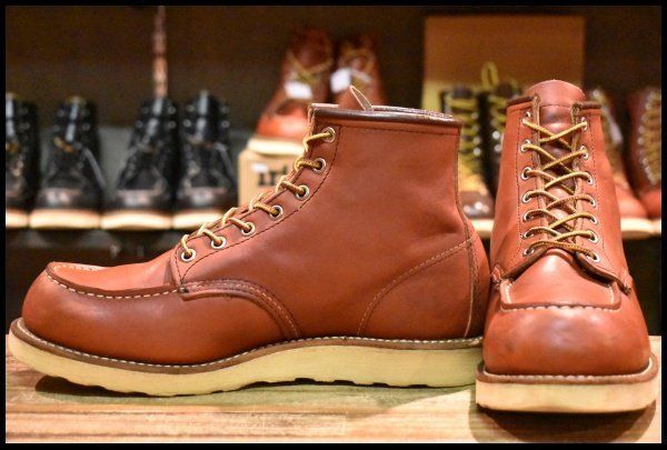 9.5E 11年 レッドウィング 8875 アイリッシュセッター 赤茶 オロラセット モックトゥ 編み上げ ブーツ redwing HOPESMORE FE579