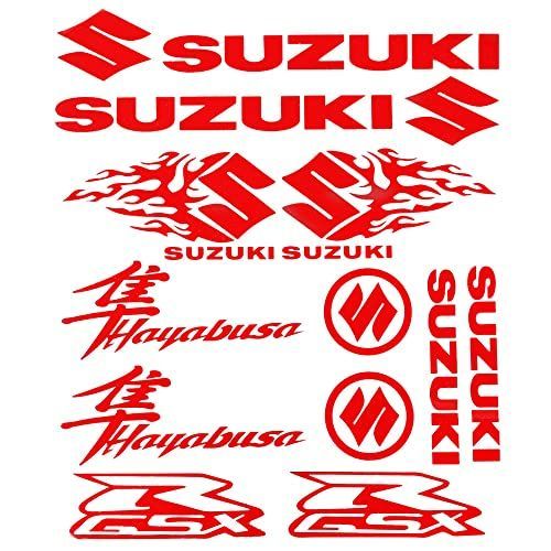 レッド (WSY)SZKステッカー 車/バイク用 クリアフィルム 転写 防水カッティング ステッカー (レッド)