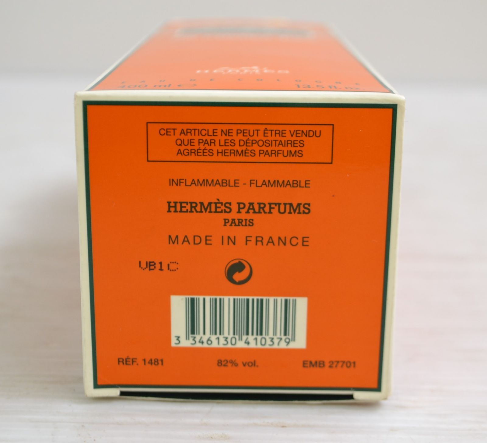 箱付】HERMES エルメス オーデコロン オー ドランジュ ヴェルト