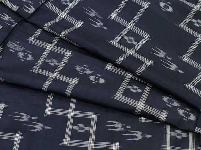 平和屋着物○本場琉球絣 紬 正絹 逸品 未使用 AAAW0042ph