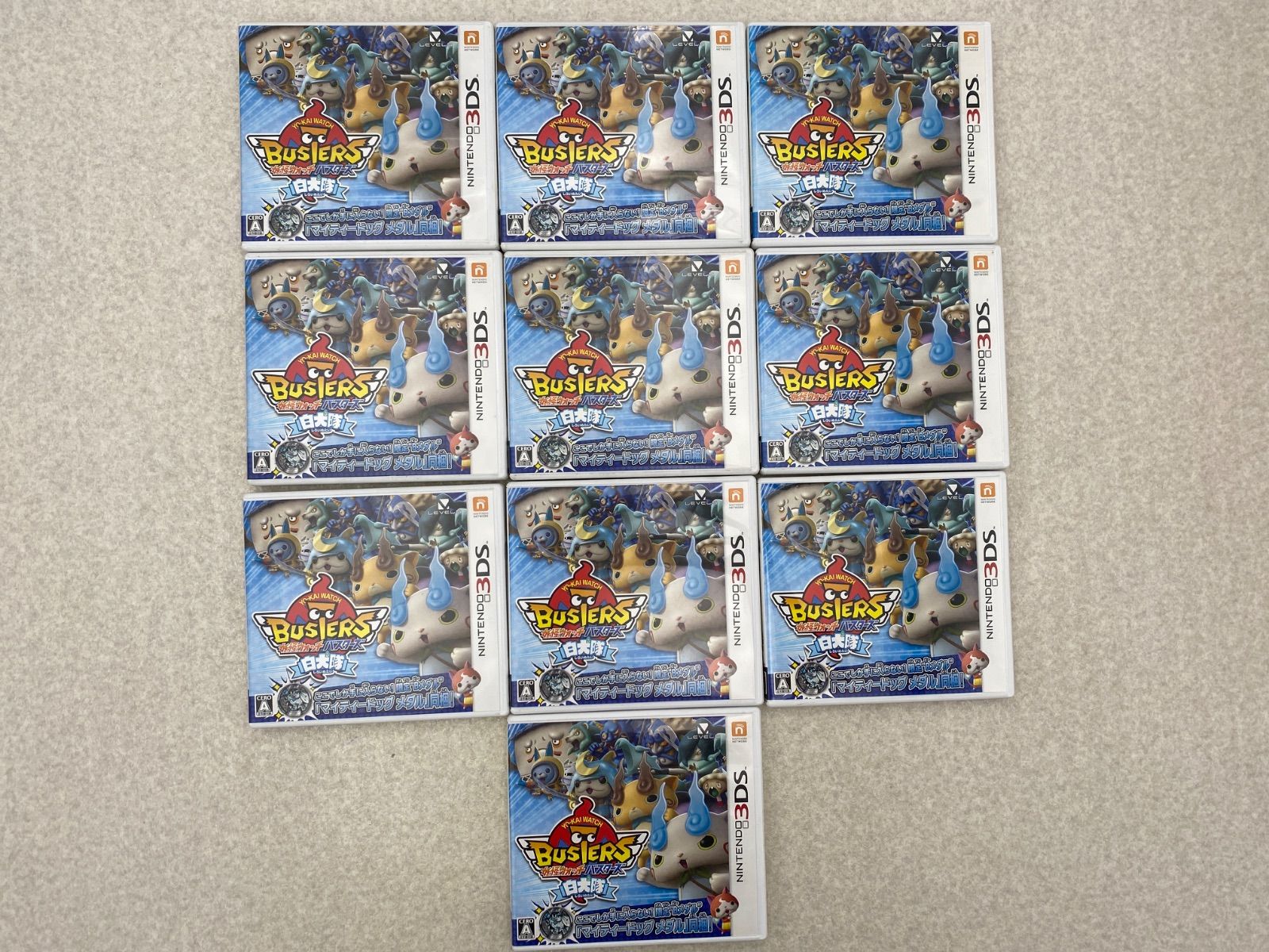 妖怪ウォッチバスターズ 白犬隊 3DS 10点