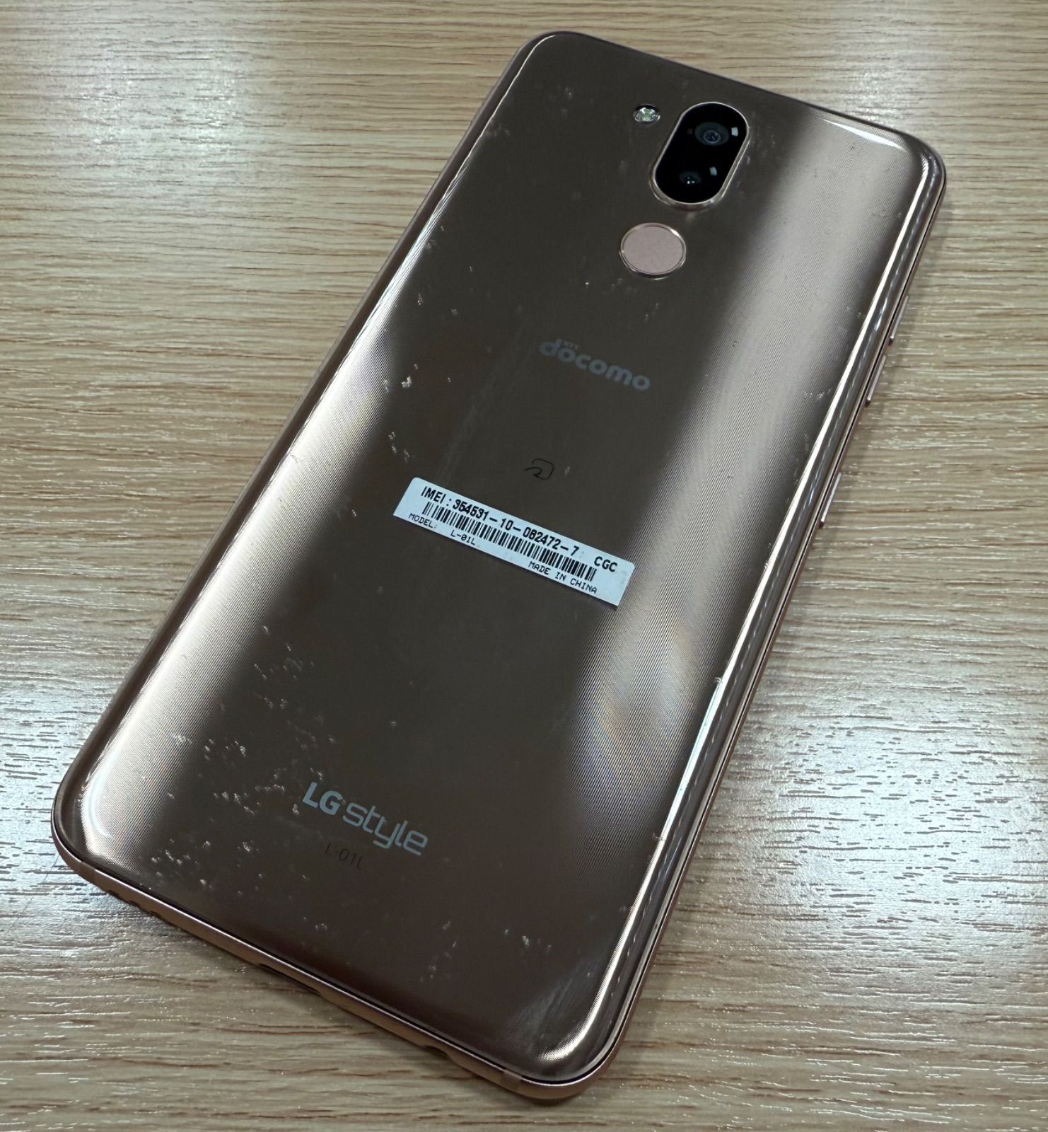 LG Electronics - 新品同様 SIMロック解除済 L-01L LG style2 ゴールド ランクB】LGstyle2 L-01L ゴールド SIMロック解除済 docomo
