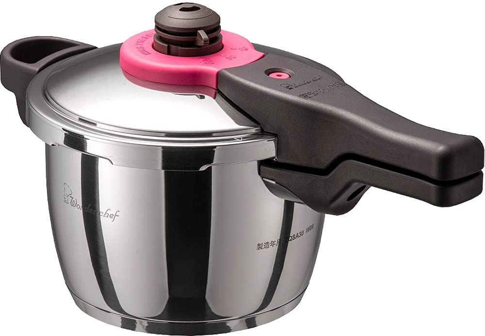 在庫 ワンダーシェフ 圧力鍋 3L 魔法のクイック料理 片手圧力鍋 ZQSA30 シルバー フル レシピ本付属