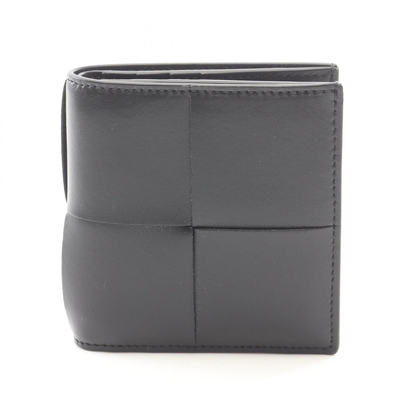 ボッテガヴェネタ BOTTEGA VENETA 二つ折り財布 カセット スリム 679847VBWD28803 ブラック レザー 二つ折り財布 メンズ