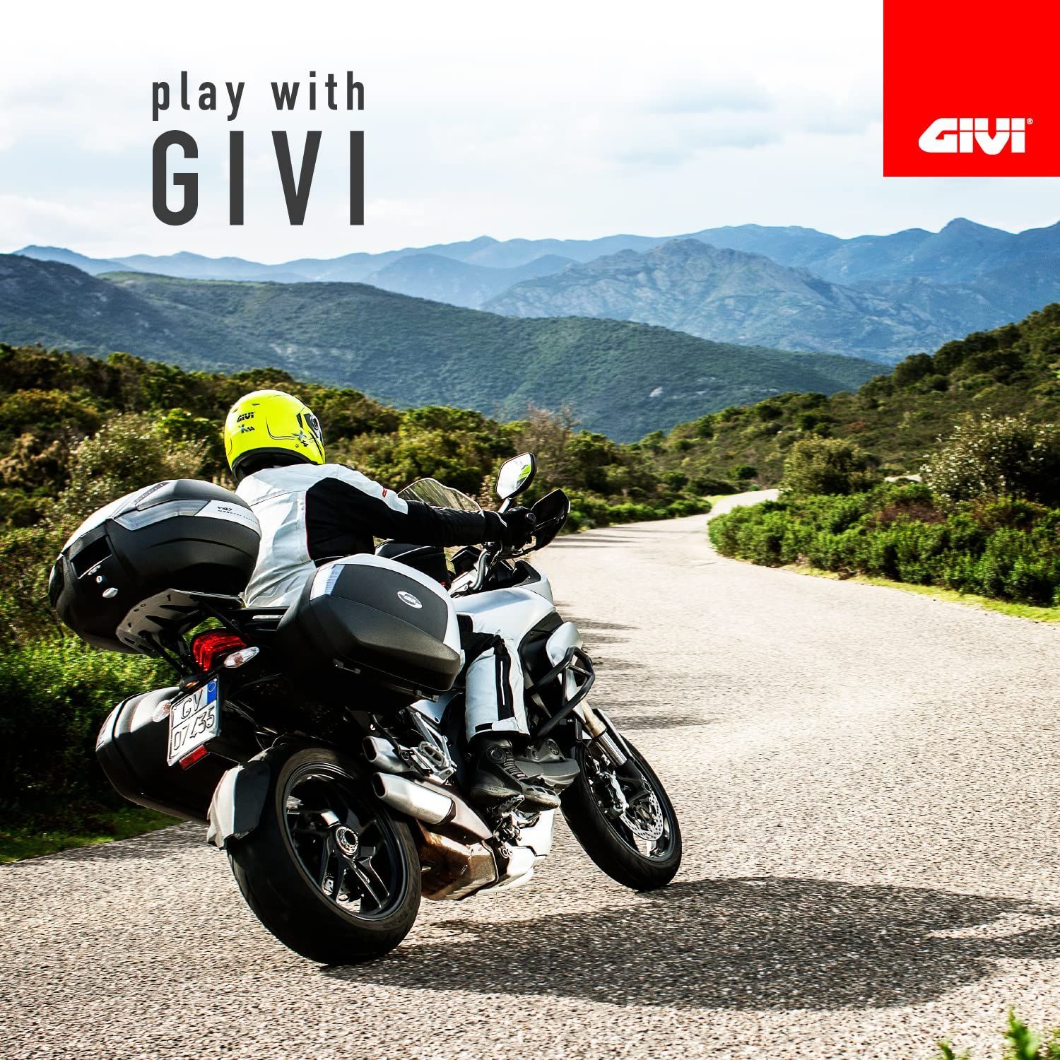 GIVI(ジビ) バイク用 リアボックス 42L 未塗装ブラック ブラックパネル