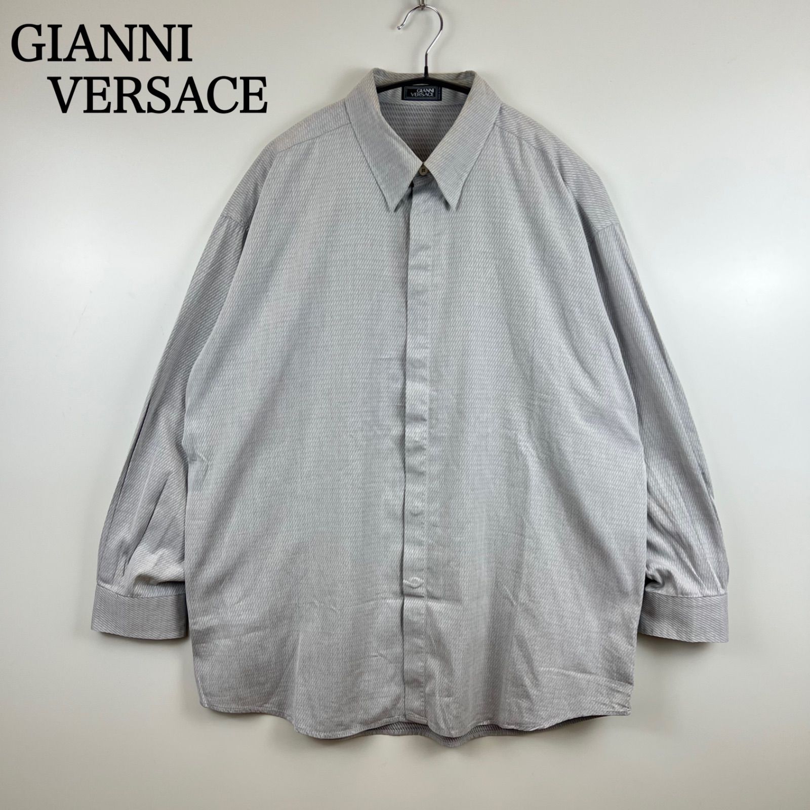GIANNI VERSACE 90s old BD L/S shirts 56 ヴェルサーチ