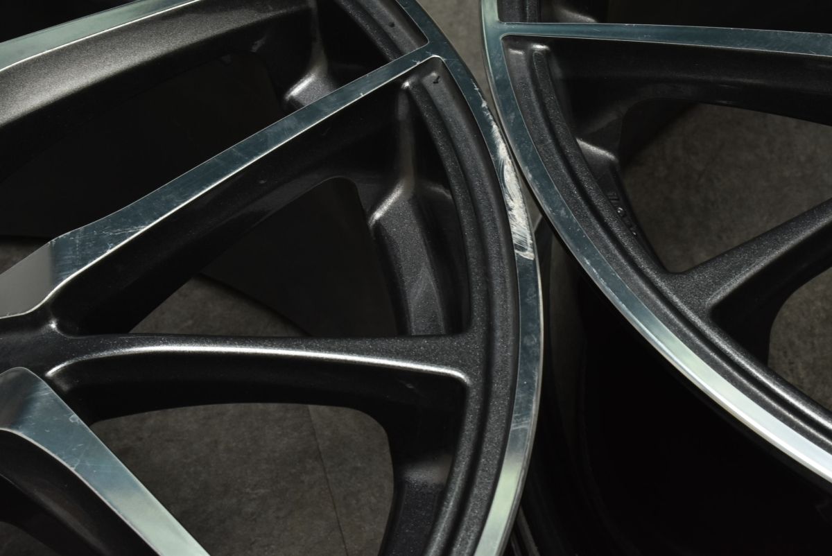 程度良好品 WEDS NOVARIS BEONDE LO 18in 8J 42 PCD114.3 4本セット 60プリウス アルファード ヴェルファイア ハリアー MAZDA6 リーフ