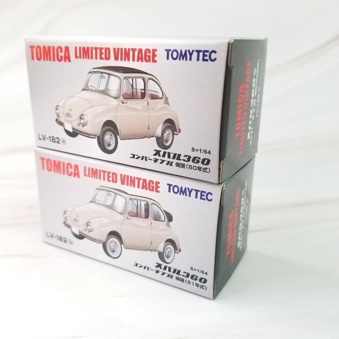 Takara Tomy - トミカリミテッドヴィンテージ  スバル360  幌開 LV182b Amazon | トミカリミテッドヴィンテージ 1/64 LV-182b スバル360