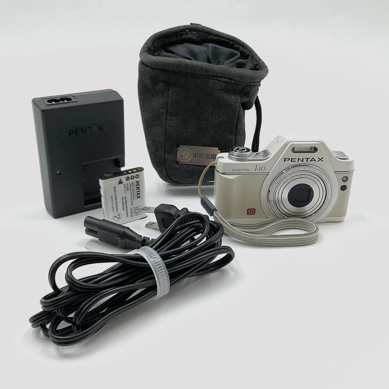 PENTAX I-10 デジタルカメラ ホワイト 充電器付き PENTAX I-10 デジタルカメラ ホワイト PENTAX I-10 ホワイト 充電器