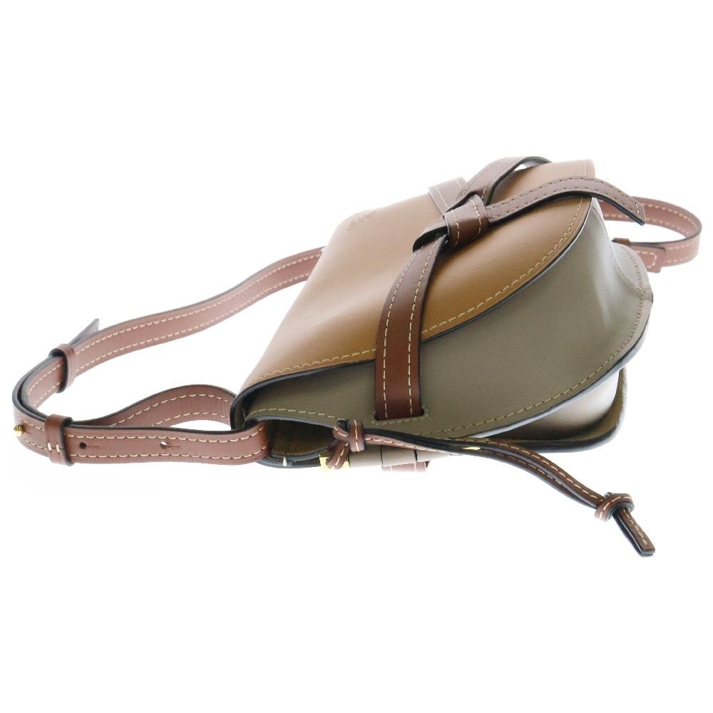 LOEWE (ロエベ) ゲートデュアル バッグ スモール ブラウン