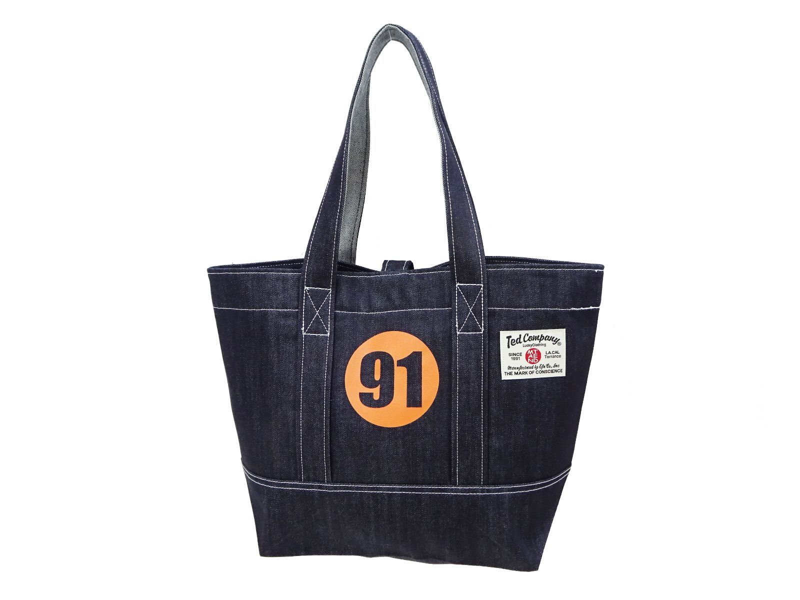 【美品】 TED MAN Ted Company デニム トートバッグ デニムトートバッグ TEDMAN テッドマン TDBG-1400 エフ商会 efu