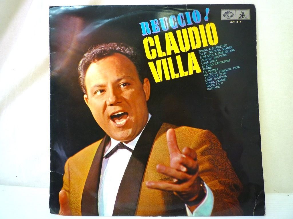 激レア LP クラウディオ・ビルラ Claudio Villa カンツォーネの王様 REUCCIO! 帰れソレントへ 日本語解説 イタリア 1964年 定形外 必見